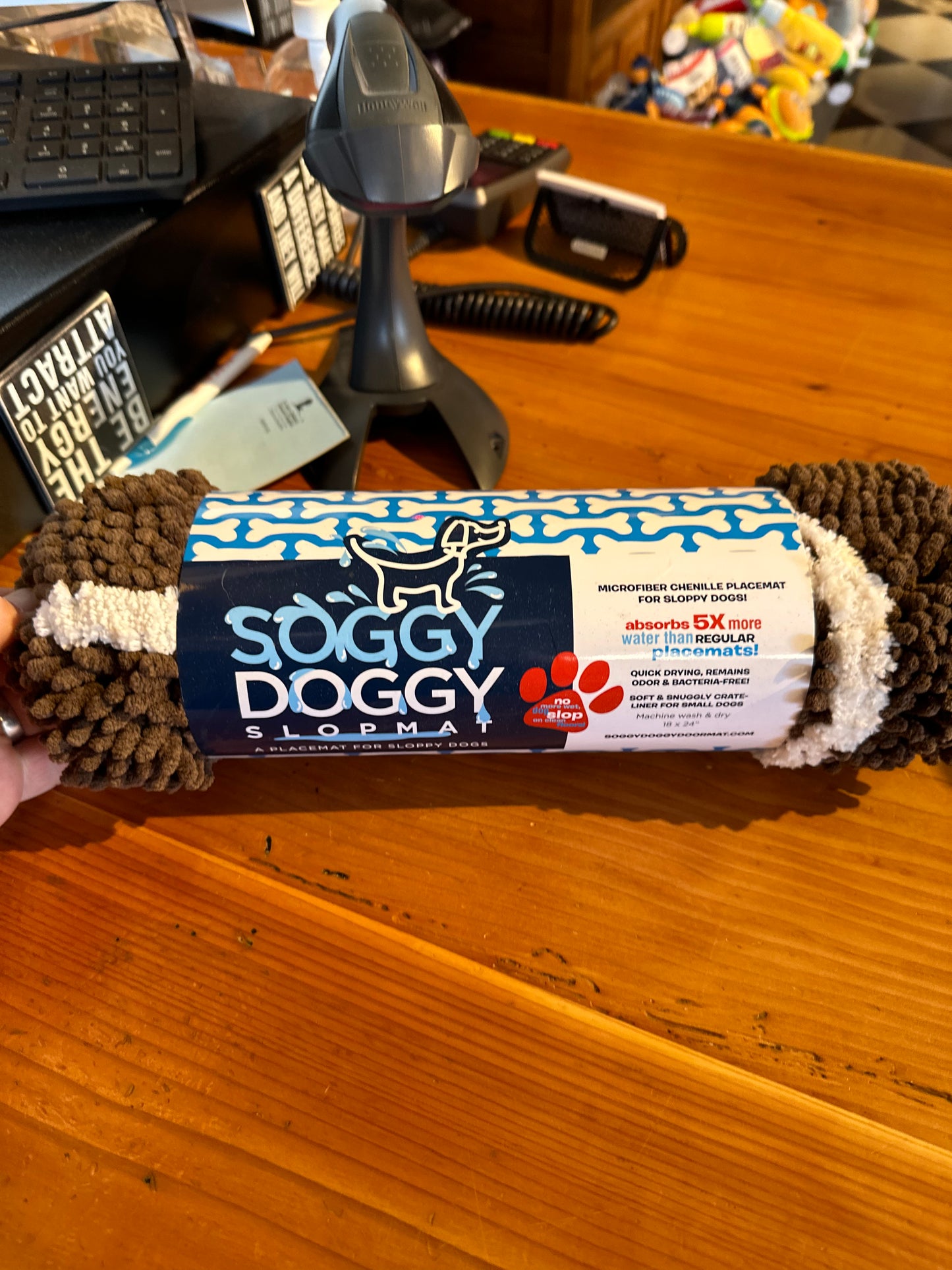 Soggy Doggy - Doormat - DARK CHOCOLATE/OATMEAL